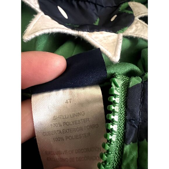 Kids Alligator Lightweight Zip Up Jacket - Size 4T - Picture 4 of 4